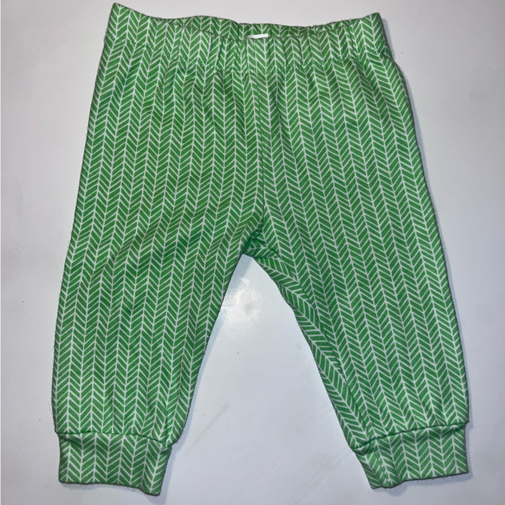 First impressions mint green pants  6-9 M